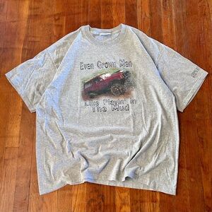 Vintage ‘90s Jeep Cherokee SUV Truck Car Humor Funny Gray Graphic T-shirt XL